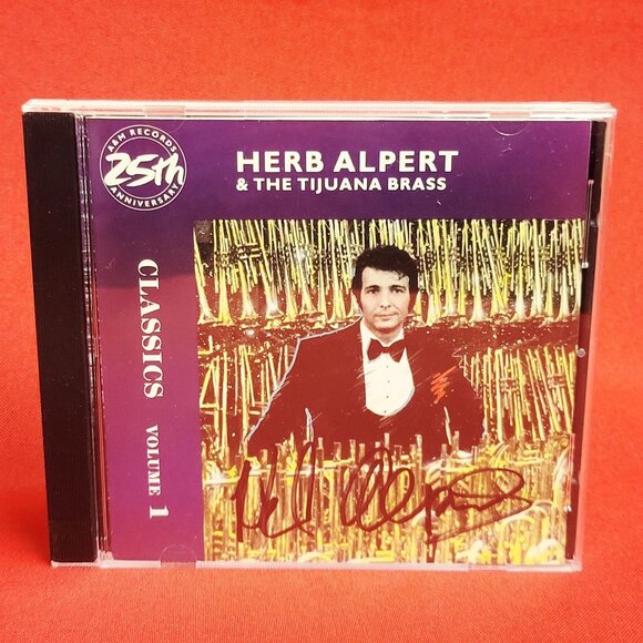 Herb Alpert & The Tijuana Brass Classics Volume 1 CD 1987 Signed - Picture 1 of 8